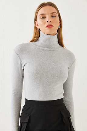 بلوز طوسی زنانه ساده Bianco Lucci - کد 866573800