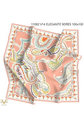 روسری نارنجی 100 x 100 19V69 ITALIA - کد 866587525