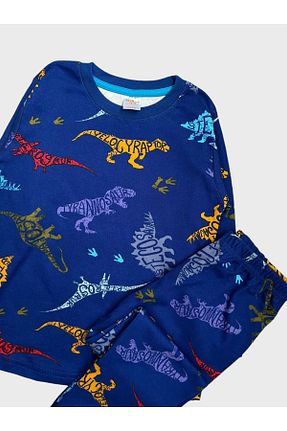 ست لباس راحتی سرمه ای بچه گانه طرح دار elmas kids - کد 867205912