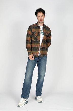 پیراهن زرد مردانه رگولار Lee Cooper - کد 866586540
