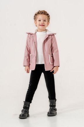 ست بالاتنه و پائین تنه صورتی بچه گانه بافتنی Minigimin Cicileri - کد 866676650