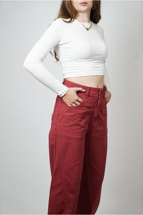پیراهن سفید زنانه اورسایز RAVİ - کد 865550867