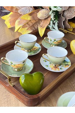 فنجان قهوه رنگی 6 نفره ROSSEV - کد 866606284