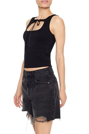 بلوز مشکی زنانه ساده Forever 21 - کد 866608882
