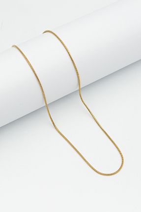 گردنبند استیل ( فولاد ) طلائی زنانه استیل ضد زنگ Santalio - کد 866605968