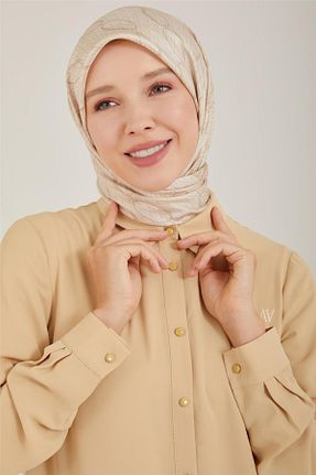 تونیک حجاب بژ زنانه ویسکون Armine - کد 744758352