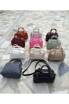 کیف دستی قهوه ای زنانه ابعاد کوچک ÇANTA - کد 866604264