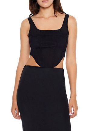 بلوز مشکی زنانه ساده Forever 21 - کد 866603752