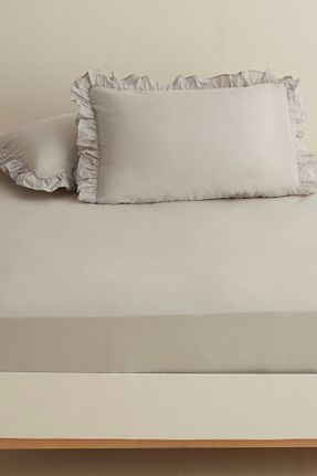 ست ملحفه تکنفره طوسی پنبه ای Karaca Home - کد 867212413