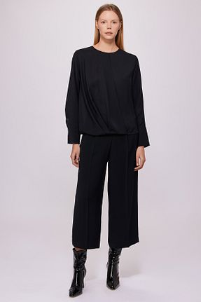 بلوز مشکی زنانه ساده Berr-ın - کد 866622230