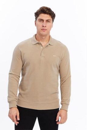 پلیور بژ مردانه ساده Rey Polo - کد 866627382