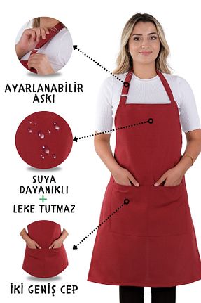 دستکش و پیشبندآشپزخانه زرشکی sevilya - کد 866618289
