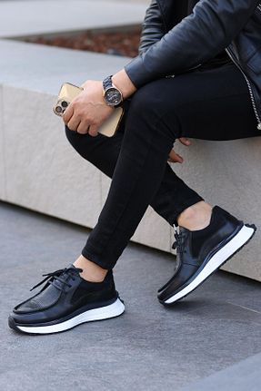 کفش کژوال مشکی مردانه پاشنه کوتاه (1 - 4 سانتی متر) Shoetyle - کد 827798471