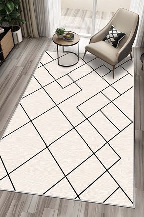 فرش بژ قابل شستشو West Home - کد 373276788