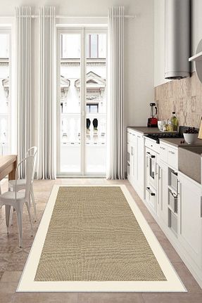 فرش بژ قابل شستشو West Home - کد 143839596