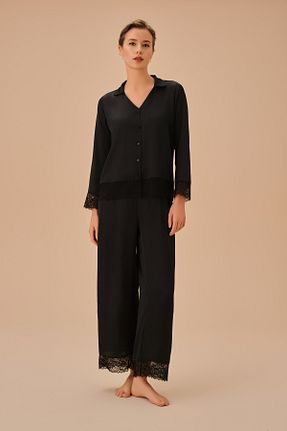 ست لباس راحتی مشکی زنانه ساده Suwen - کد 866665535