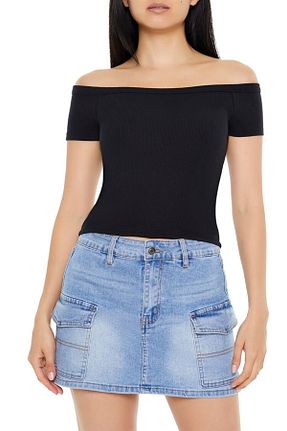 بلوز مشکی زنانه ساده Forever 21 - کد 866659626