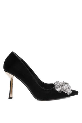 کفش مجلسی مشکی زنانه پارچه ای MİSS PARK MODA - کد 866661142