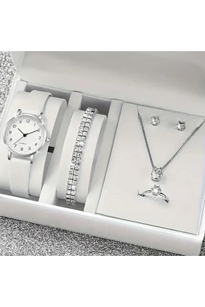 ست ساعت مچی مشکی زنانه استل (فولاد) M SMİLE - کد 866677960