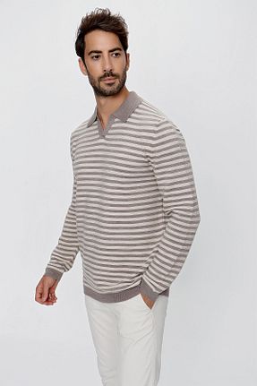 پلیور قهوه ای مردانه رگولار CHUBA - کد 349268557