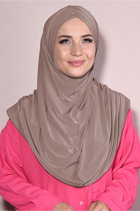 شال بژ زنانه پنبه پلی استر Nowa Scarf - کد 872851177