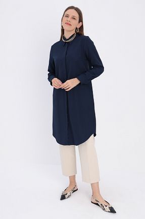 تونیک حجاب سرمه ای زنانه پنبه پلی استر ALLDAY - کد 125974791