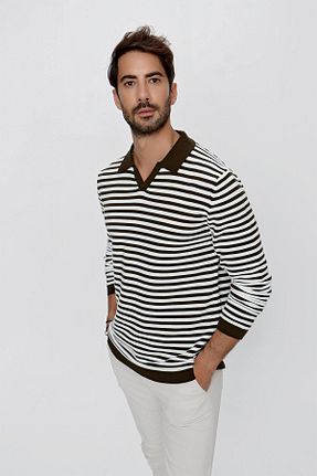 پلیور خاکی مردانه رگولار CHUBA - کد 349271909