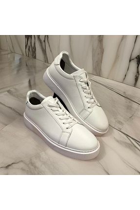 کفش کژوال سفید مردانه چرم خالص HOG SHOES - کد 866686604