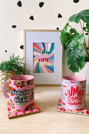 لیوان آب رنگی پرسلن Hello Melody Design - کد 348329808