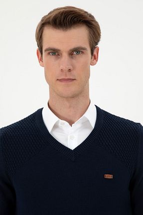 پلیور سرمه ای مردانه ساده U.S. Polo Assn. - کد 866691923