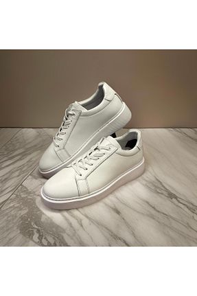 کفش کژوال سفید مردانه چرم خالص HOG SHOES - کد 866686604