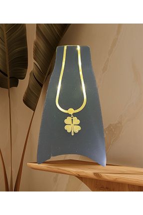 گردنبند استیل ( فولاد ) طلائی زنانه استیل (فولاد) BELLİNA - کد 866703671