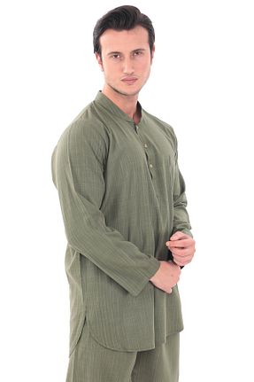 ست بالاتنه و پائین تنه خاکی مردانه بافتنی Suffa - کد 866699884