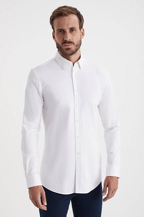 پیراهن سفید مردانه اسلیم فیت Hemington - کد 673677953