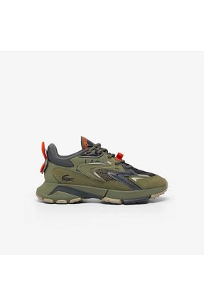 کفش اسنیکر خاکی زنانه بند دار Lacoste - کد 866698438