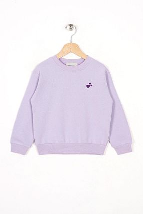 سوئیشرت بنفش بچه گانه نقش دار / کار شده zepkids - کد 785876376