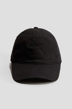 کلاه مشکی مردانه پنبه ای H&M - کد 866742730