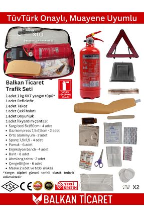 جعبه کمکهای اولیه و ترافیک خودرو Balkan Ticaret - کد 866952979