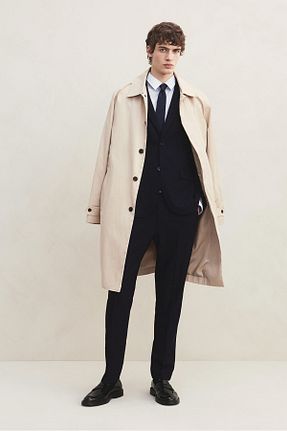 کت بلیزر سرمه ای مردانه پلی استر H&M - کد 866741589