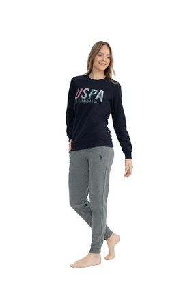 ست لباس راحتی سرمه ای زنانه ساده U.S. Polo Assn. - کد 850251548