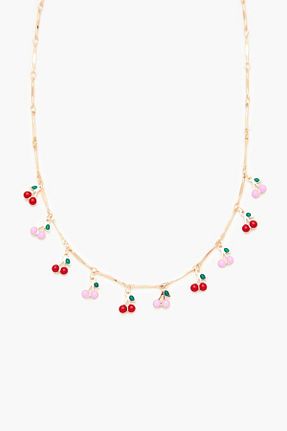 گردنبند جواهر طلائی زنانه روکش طلا Forever 21 - کد 866807267