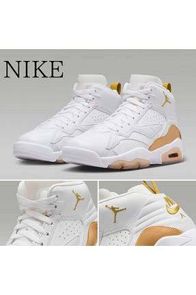 کفش بسکتبال سفید زنانه چرم مصنوعی Nike - کد 867036399