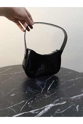 کیف دوشی مشکی زنانه چرم مصنوعی BLENDENDE - کد 866840681