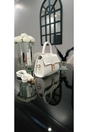 کیف دستی سفید زنانه ابعاد کوچک NahitaTyana - کد 866883120