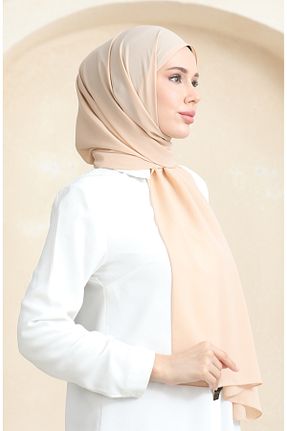 روسری بژ کرپ sefamerve - کد 866905198