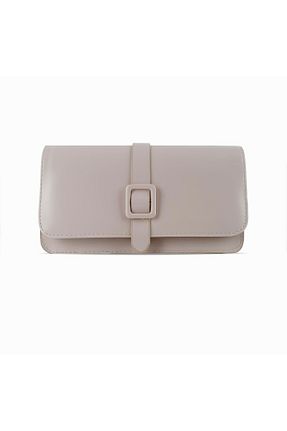 کیف دوشی بژ زنانه چرم مصنوعی hasır bohem - کد 866933759
