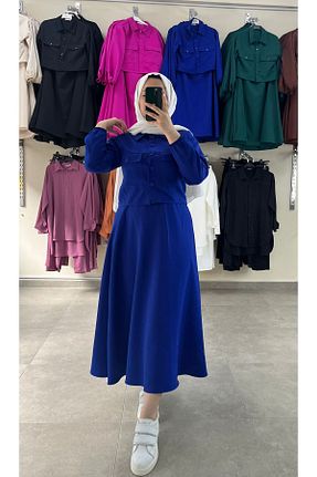 ست بالاتنه و پائین تنه حجاب سرمه ای زنانه رگولار MODA CEYDA - کد 866975164