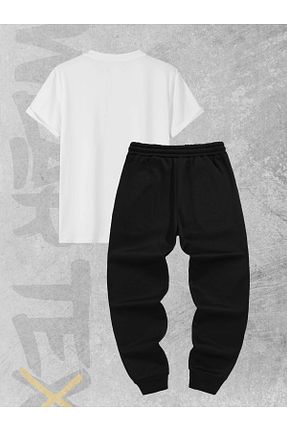 ست بالاتنه و پائین تنه مشکی زنانه بافت WEARTEX - کد 866980032