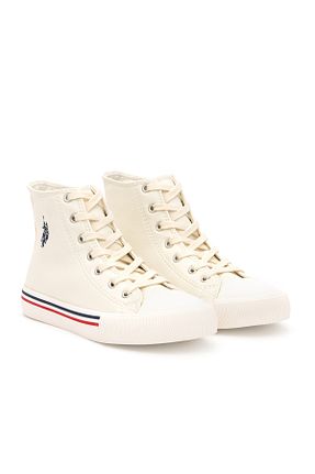 کفش اسنیکر سفید زنانه بند دار U.S. Polo Assn. - کد 866995633