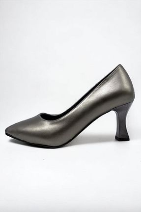 کفش مجلسی طلائی زنانه پاشنه نازک MASSİMA - کد 774980938